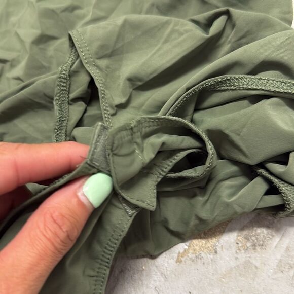 Olive Green Asymmetrical Bodysuit ZARA - NWT - Size Medium - Long Sleeve - Picture 5 of 5